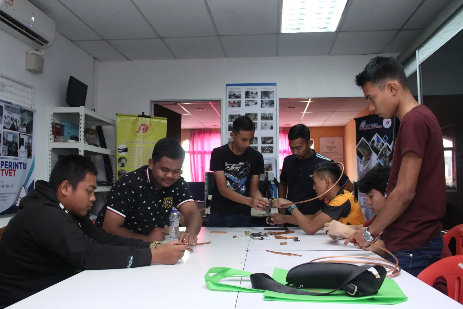 A full workshop session running at the academy in Puchong